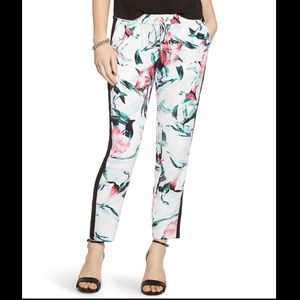White House Black Market Floral Jogger Harem Pants NWOT